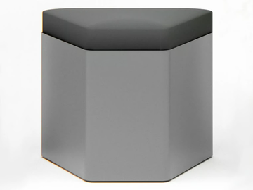 NISEKO - Plate stool with integrated cushion by Made Design - view 2